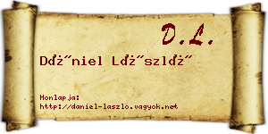 Dániel László névjegykártya