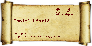 Dániel László névjegykártya